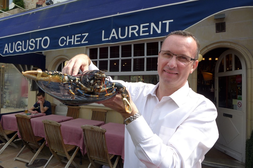 Laurent Garcès et son homard © GP