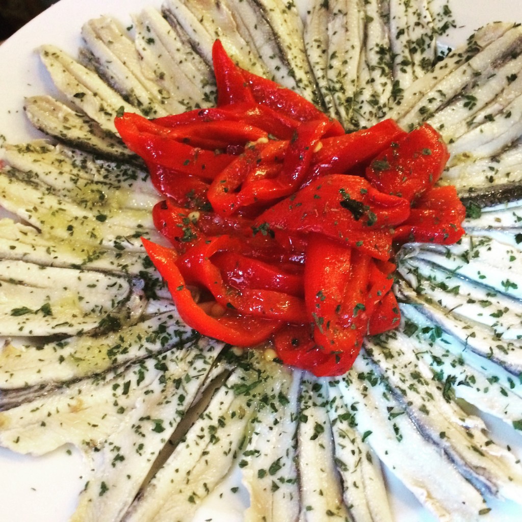 Anchois et poivrons © GP