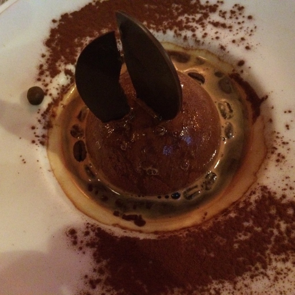 Truffe au chocolat en affogato © GP