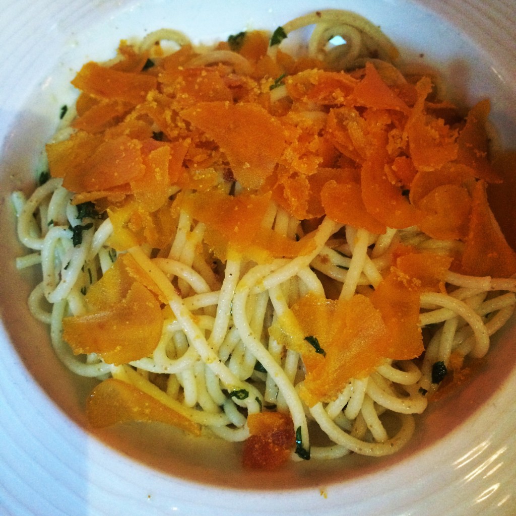 Spaghetti à la poutargue © GP