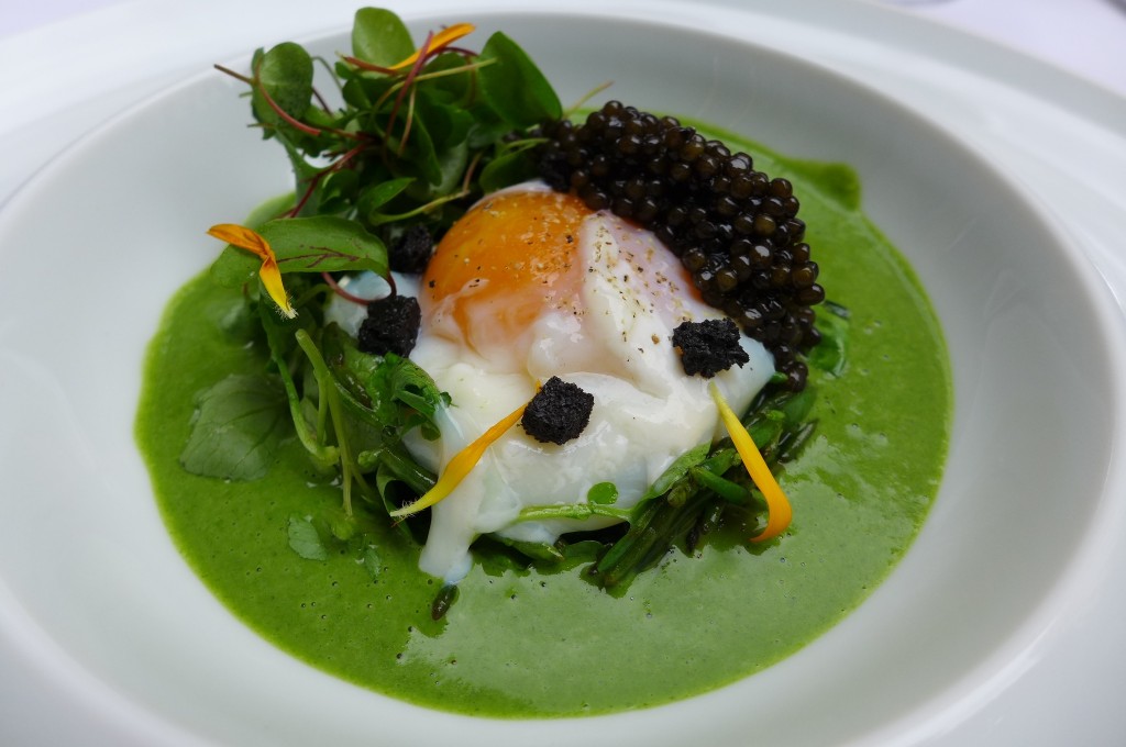 Oeuf poché au cresson © GP