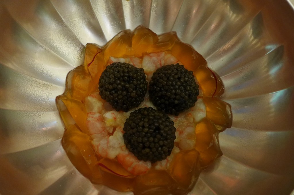Gamberoni, gelée, caviar © GP