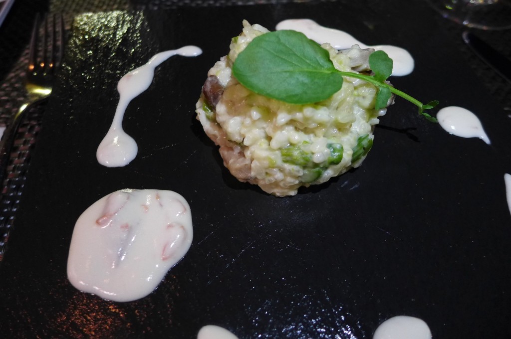 Riz crémeux aux cèpes et asperges © GP