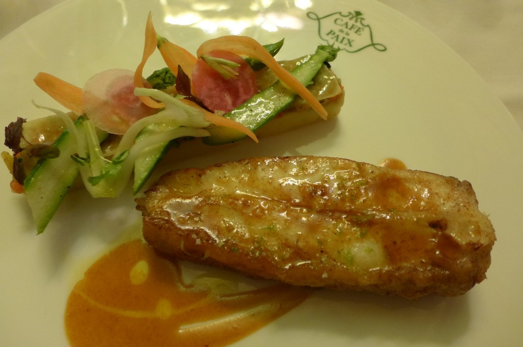Turbot et millefeuille de légumes © GP