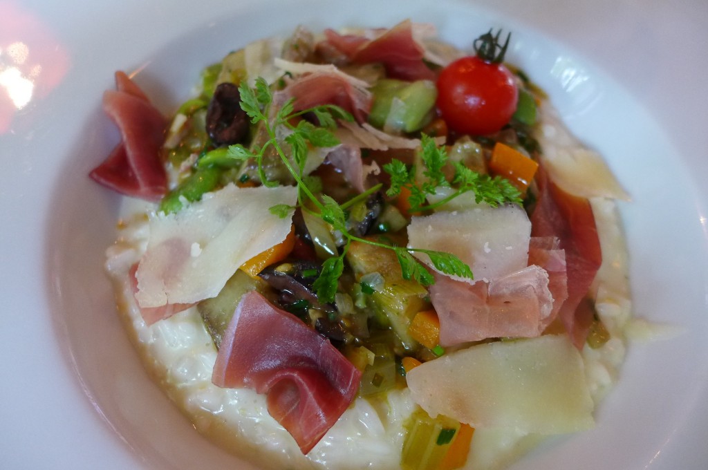 Risotto artichaut et jambon © GP
