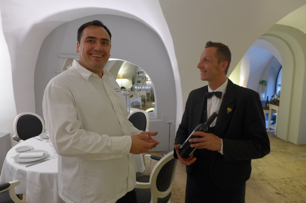 Cyril Fressac et le sommelier © GP