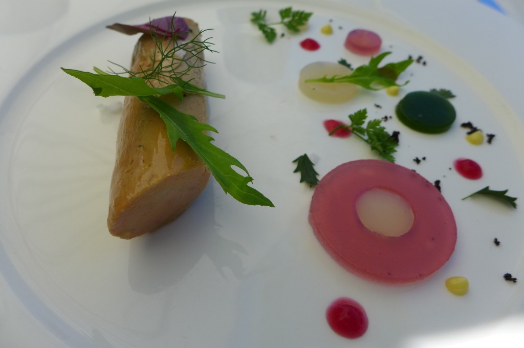 Foie gras et gelée de fleurs © GP