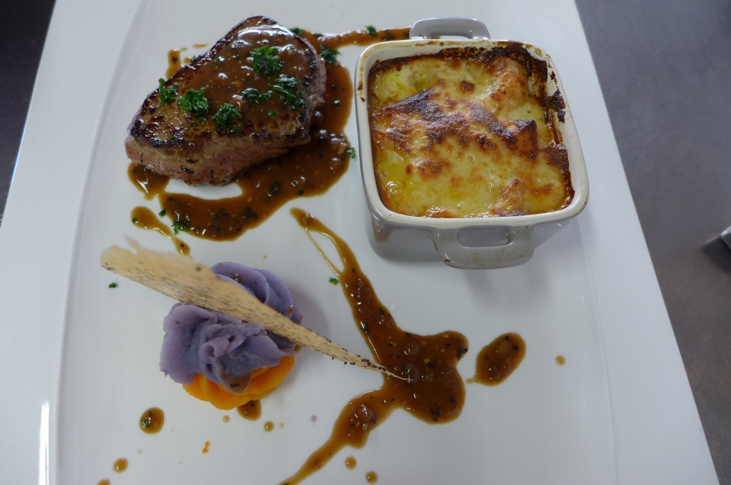 Médaillon de rumsteack au jus de foie gras © GP