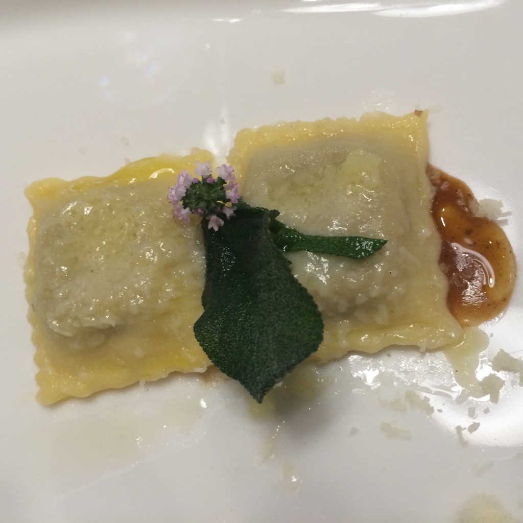 Ravioli de marmotte et sauge © GP