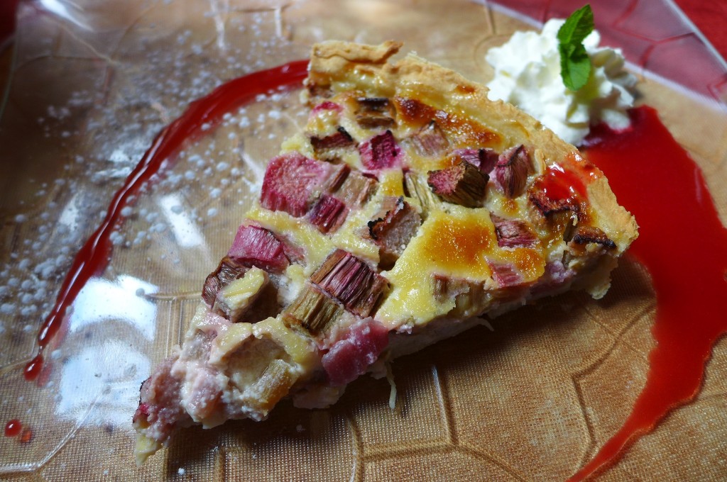 Tarte à la rhubarbe © GP
