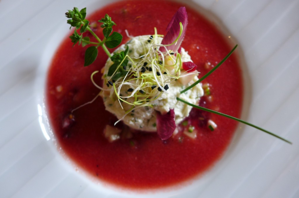 Gaspacho au chèvre © GP