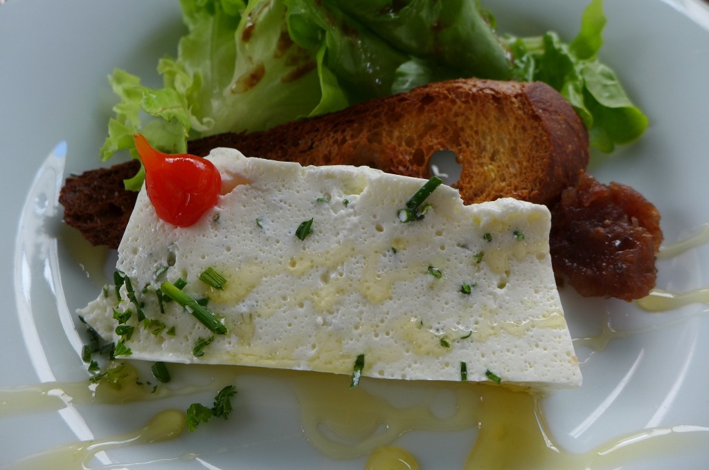 Bavarois de chèvre © GP