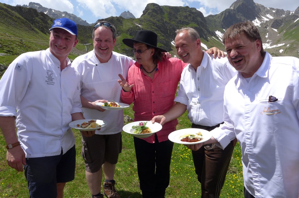 Les quatre chefs et Martin Sieberer © GP