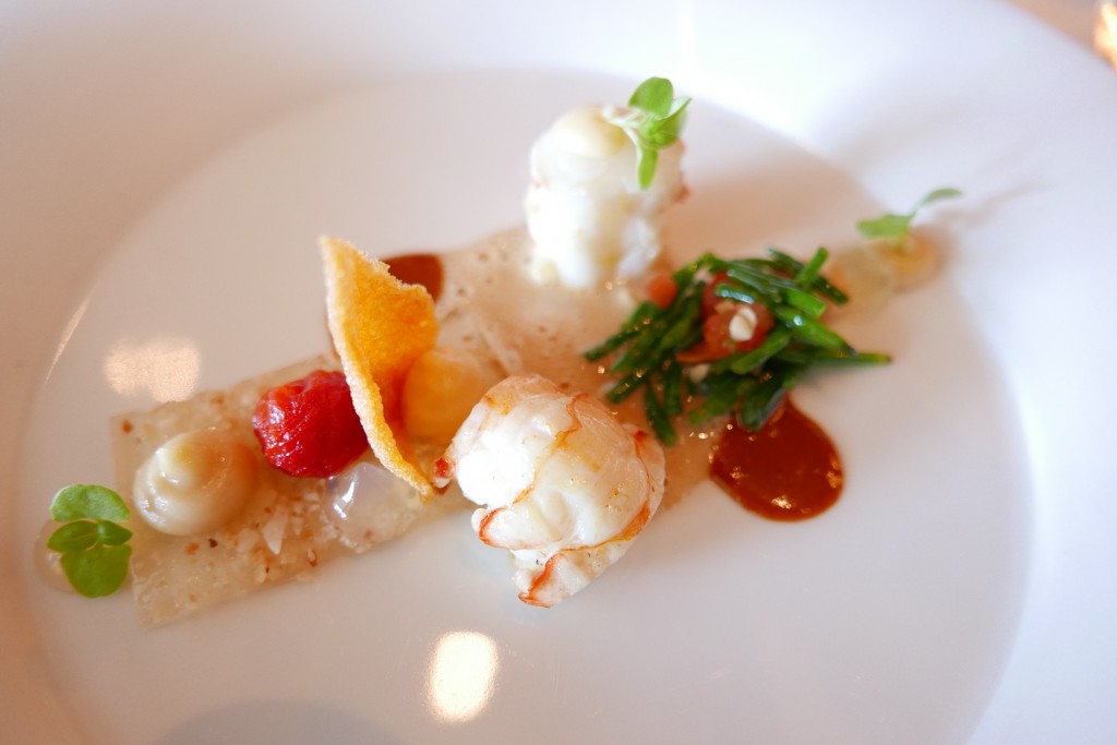 Langoustine et crème d'amande © GP