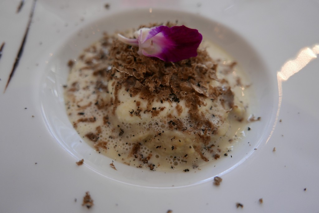 Oeuf parfait au velours d'artichaut © GP