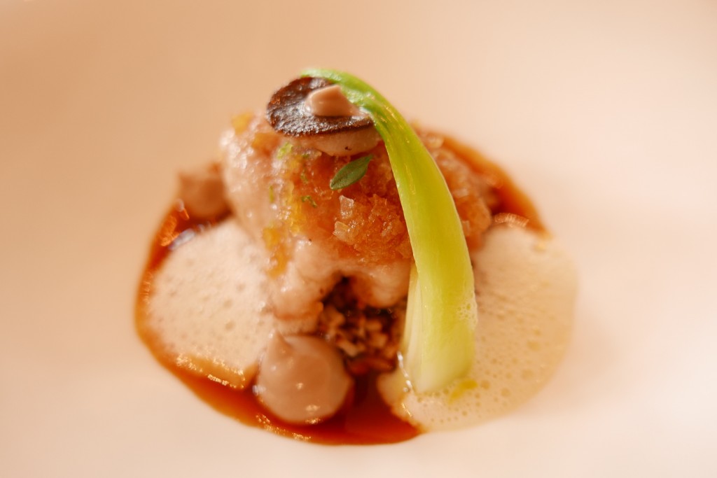 Ris de veau au poivre et crème de champignons © GP