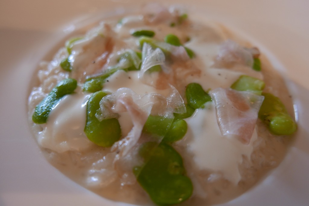 Risotto au pecorino et fèves © GP