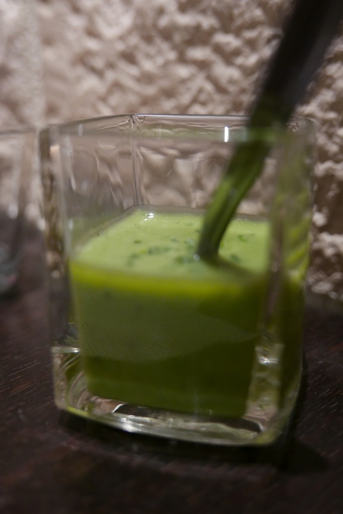 Velouté de petits pois à la menthe © GP