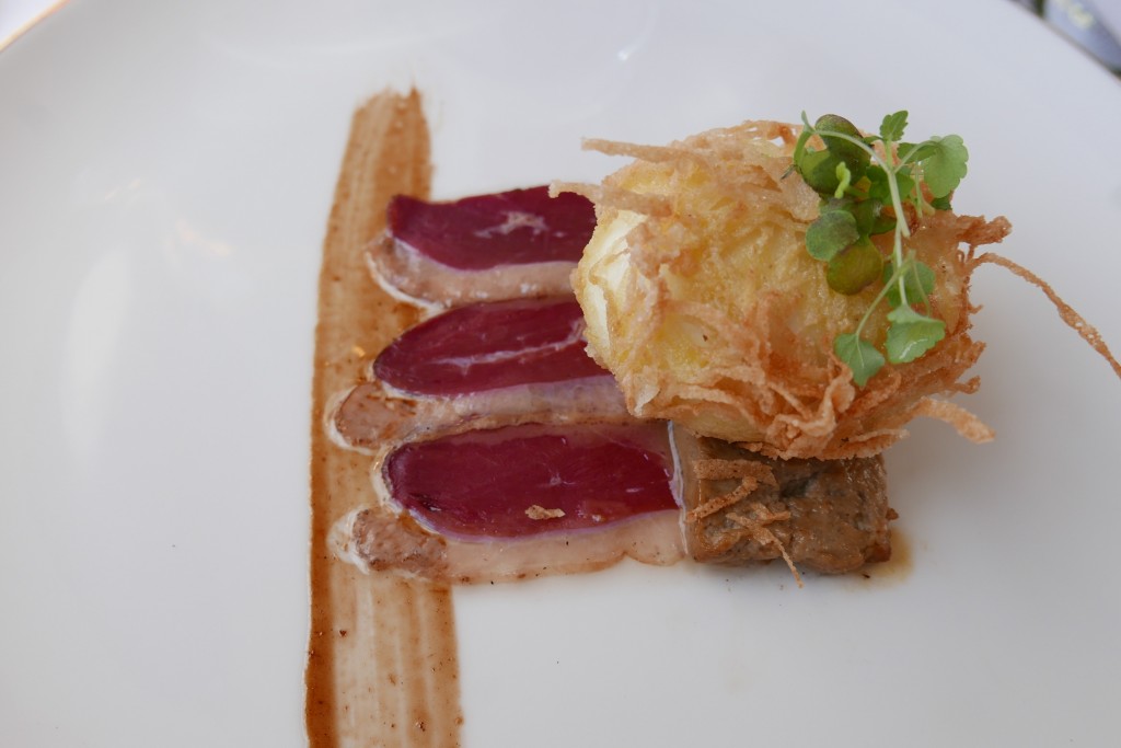 Oeuf mollet croustillant et magret © GP