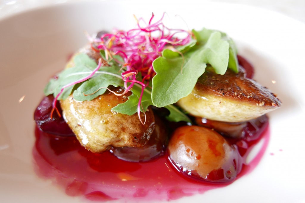 Foie gras chaud aux quetsches © GP