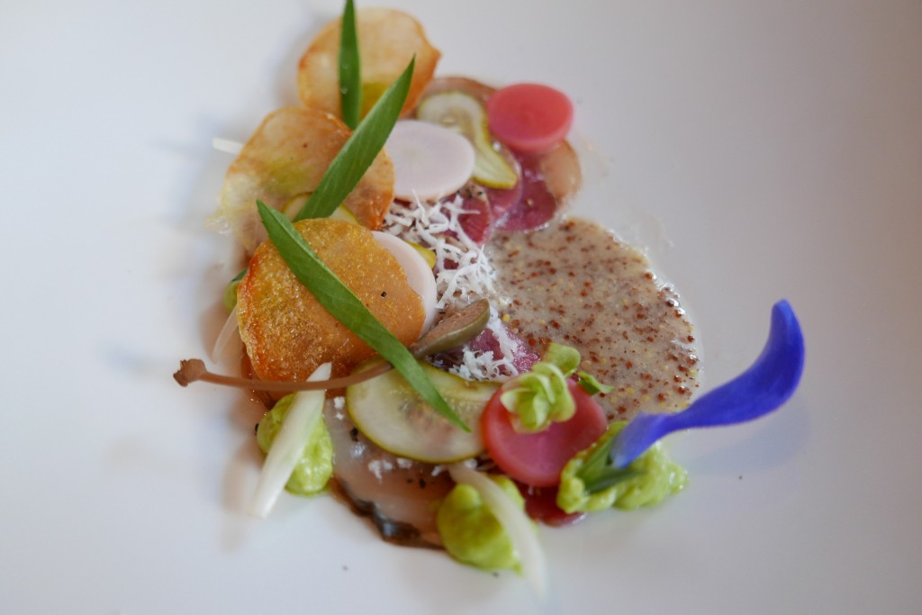 Carpaccio de tête et langue de veai © GP