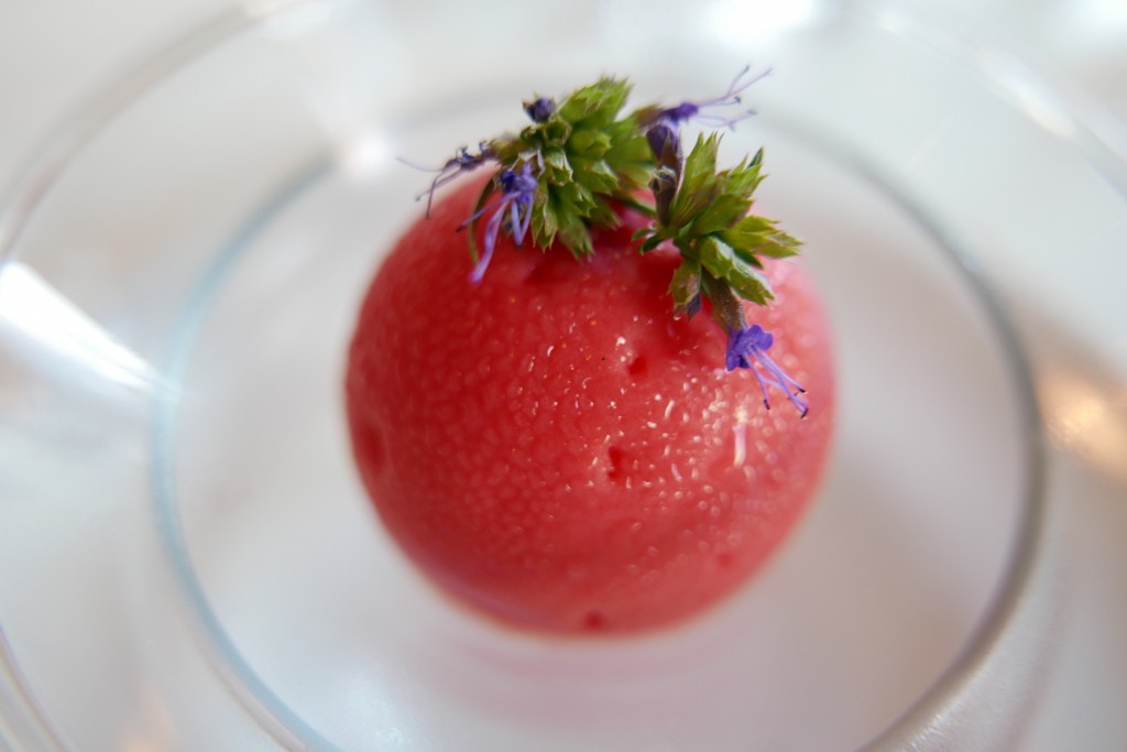 Coque chocolat blanc coeur de fraises © GP