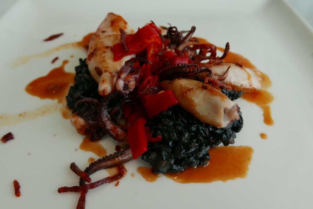 Encornets à la plancha et riz noir   GP