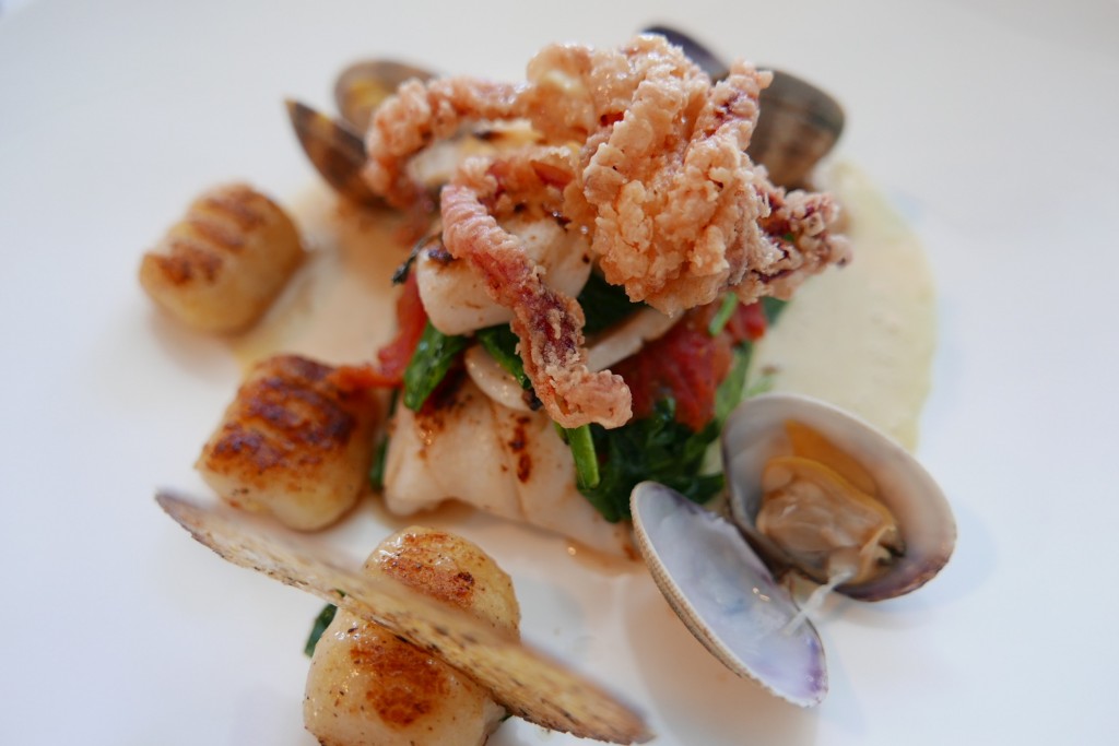 Calamars et gnocchis © GP