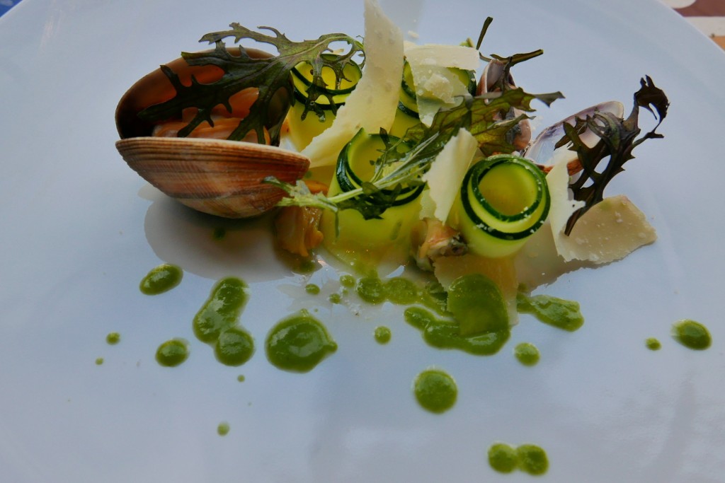 Courgettes et coquillages © GP