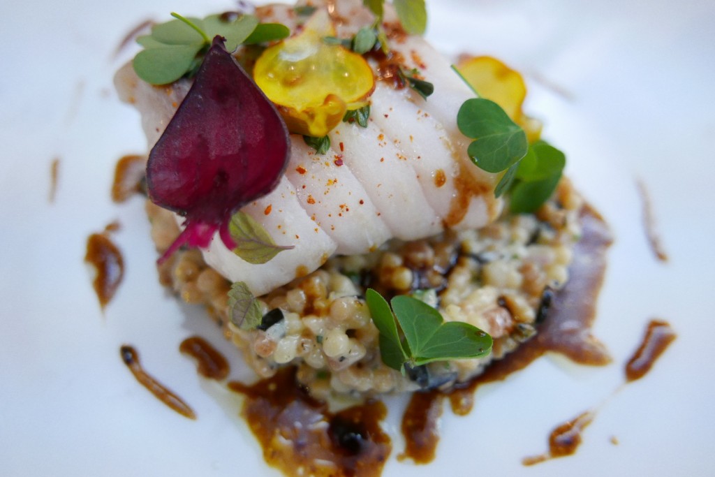 Lieu et fregula sarda © GP