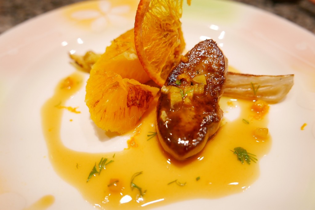 Foie gras et orange © GP