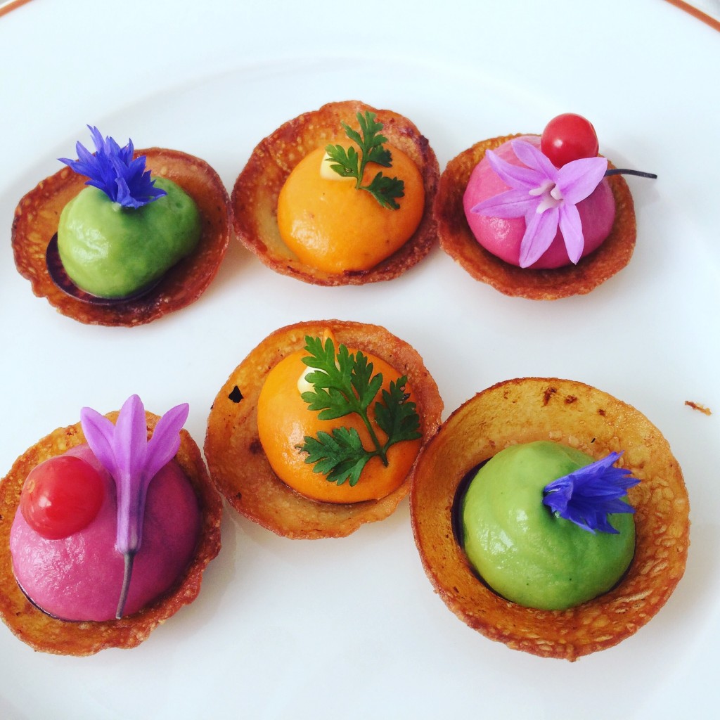 Toasts de pommes de terre aux légumes © GP