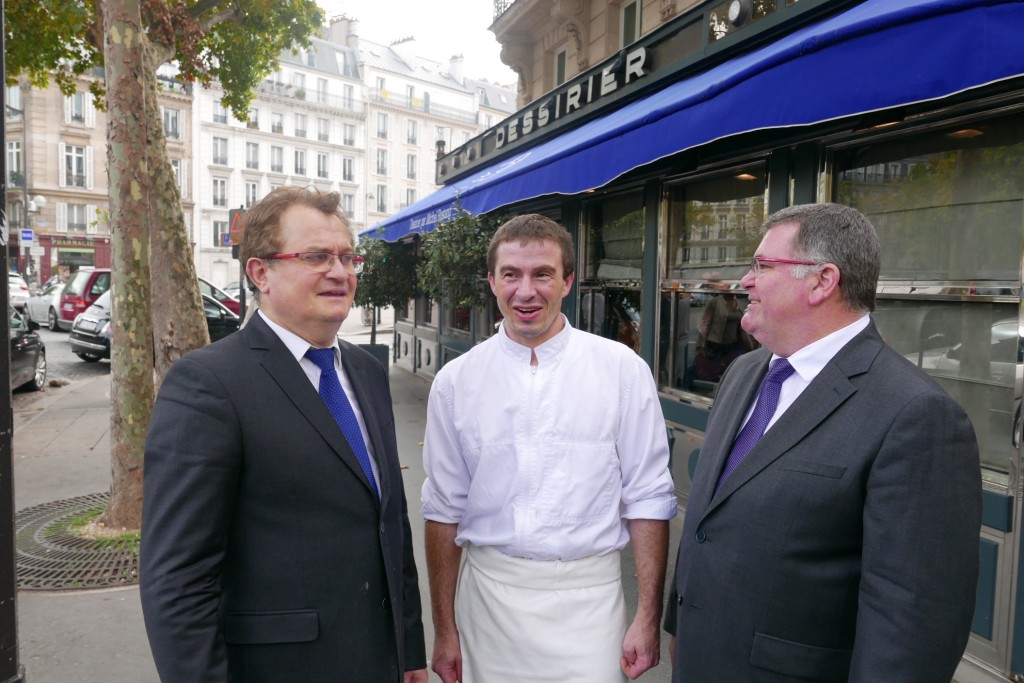 Le service et Olivier Fontaine ©  GP