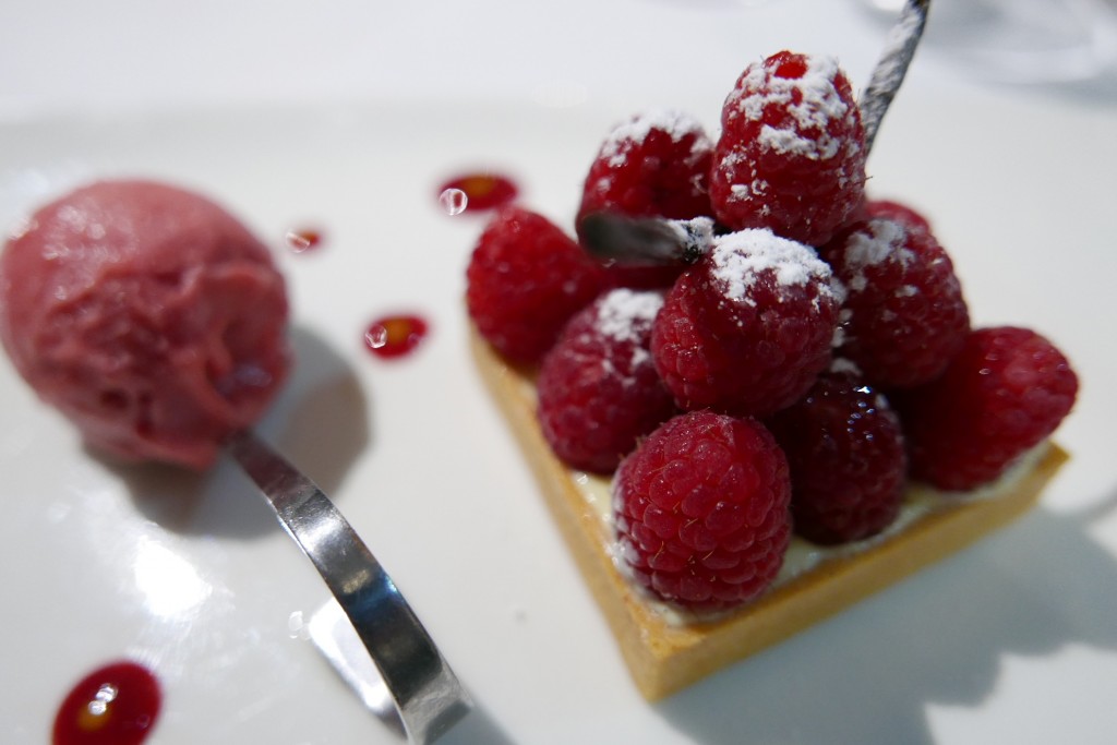 Tarte aux framboises © GP