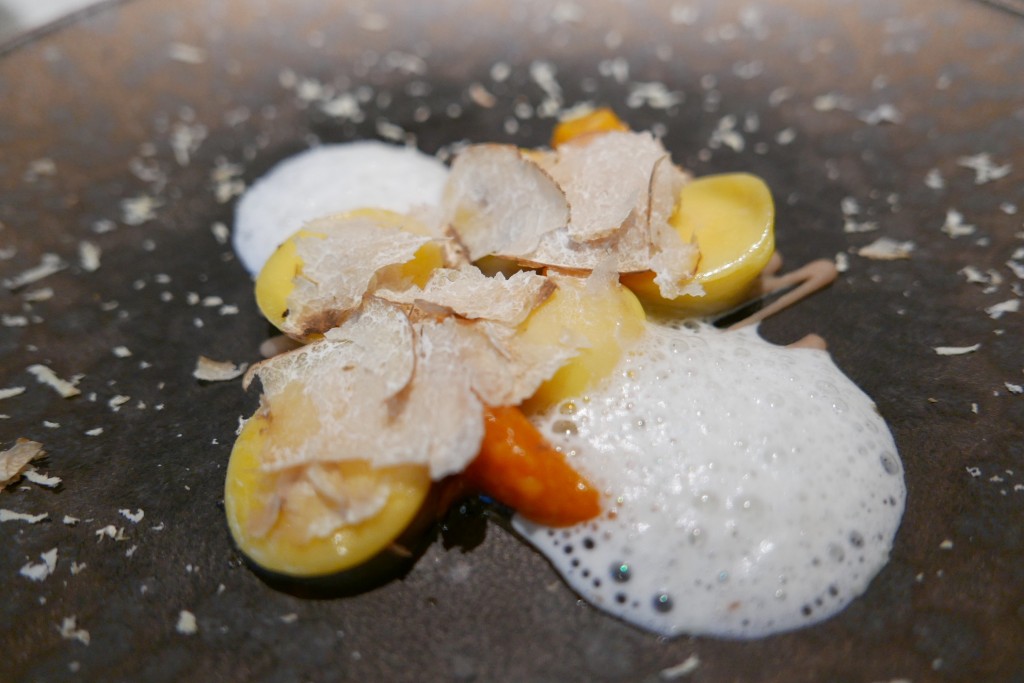 Raviole de stracciatella et truffe blanche © GP