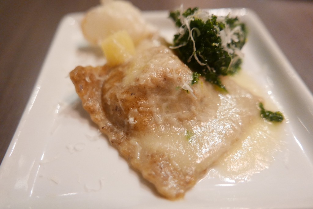 Ravioli chevreau et champignons © GP