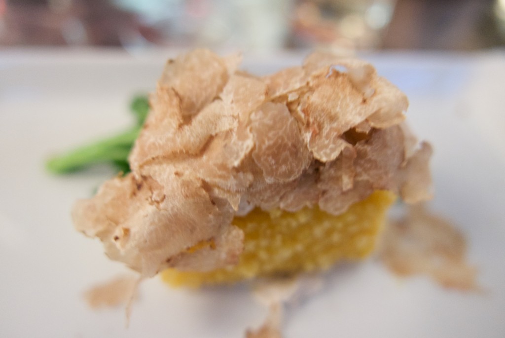 Polenta, brandade, truffe blanche © GP