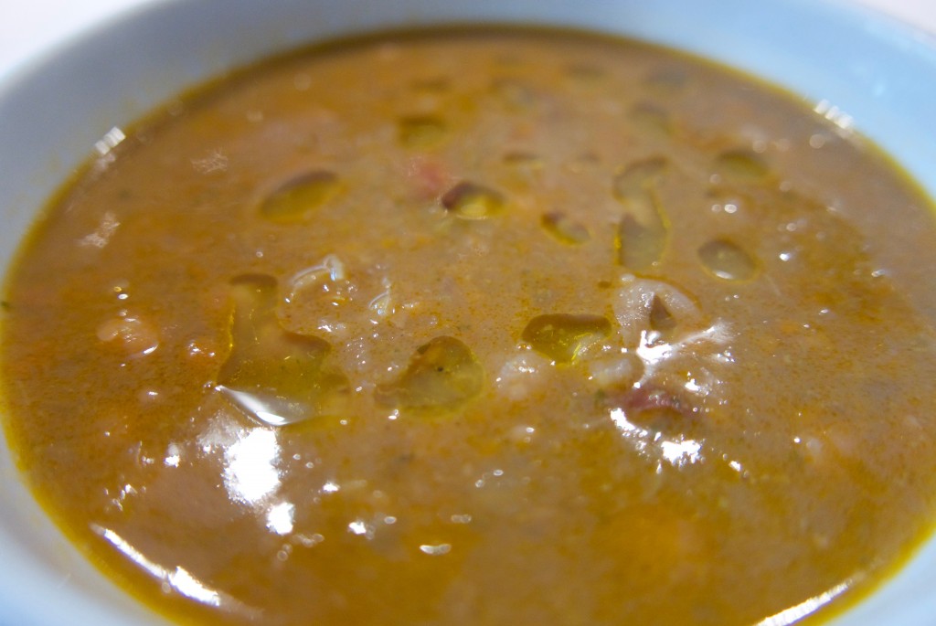 Soupe de pois chiches et haricots © GP