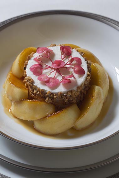 7_Parfait glacé au fromage blancreine des reinetes caramélisée