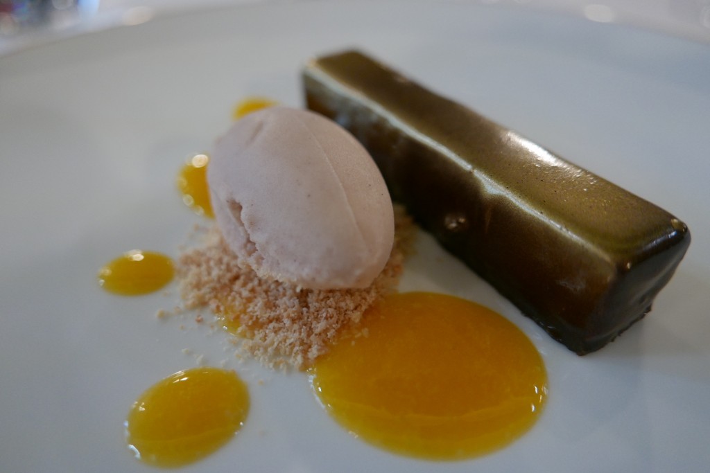 Lingot au chocolat et glace horchata © GP
