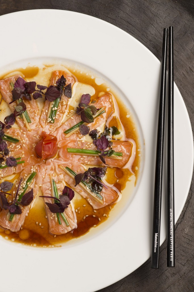 Sashimi de saumon new style © DR
