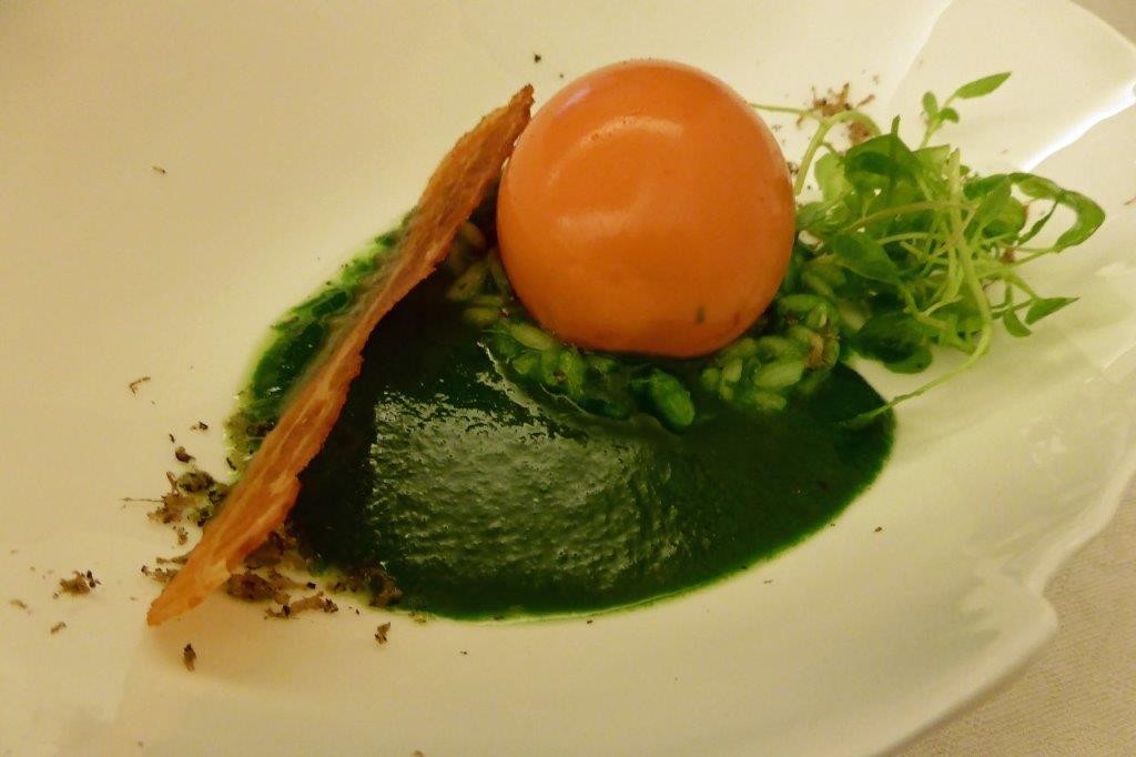 Oeuf bio, riz, cresson © AA