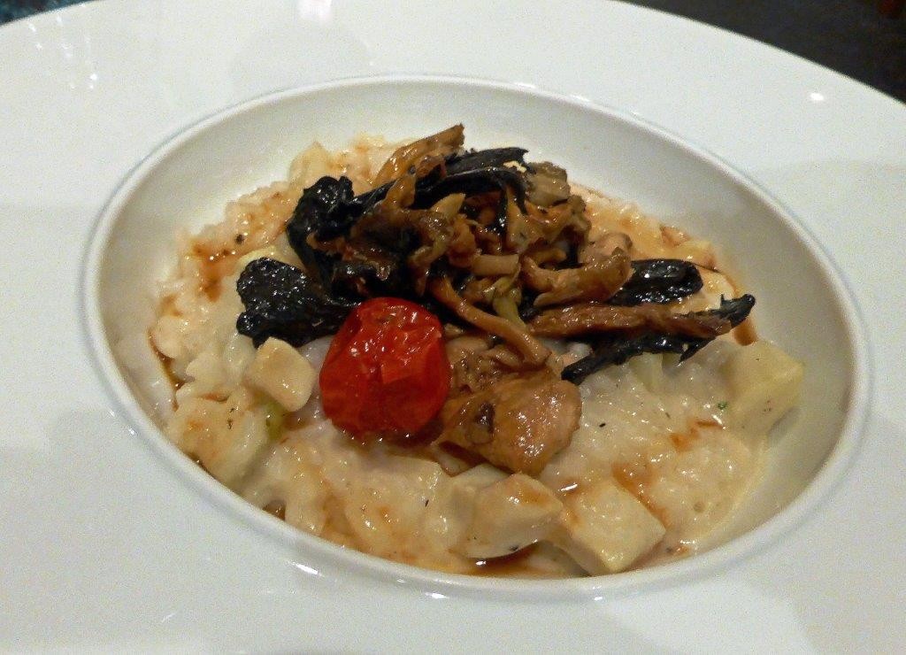Risotto artichaut et champignons © AA