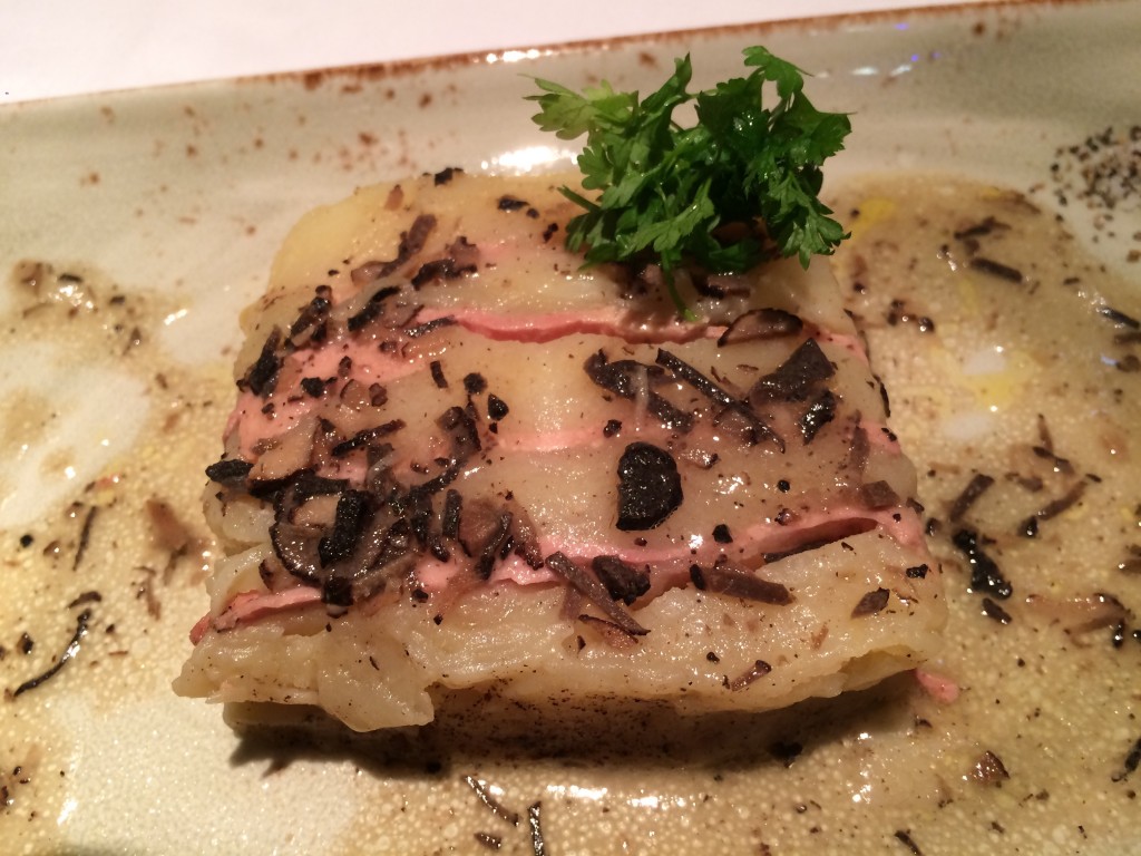 Gâteau de pommes de terre au foie gras © GP