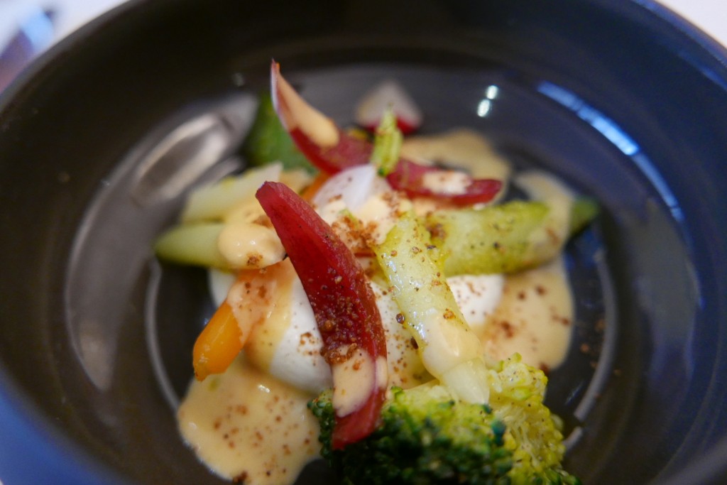 Crème de fromage frais, jardinière de légumes © GP