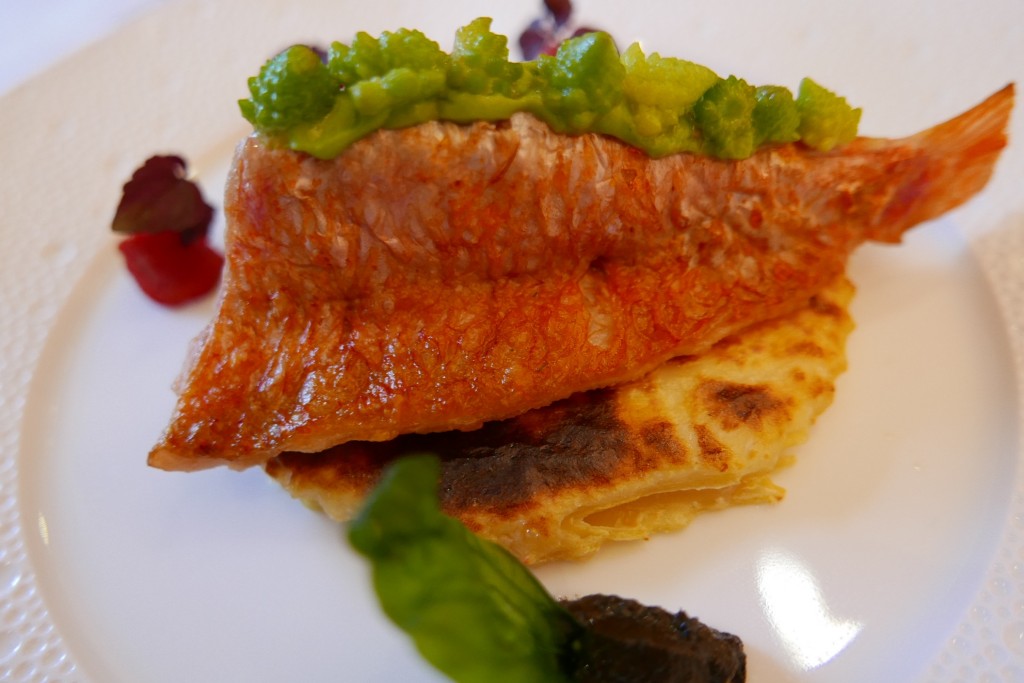 Rouget "cuit de peur", pâtes Zita © GP