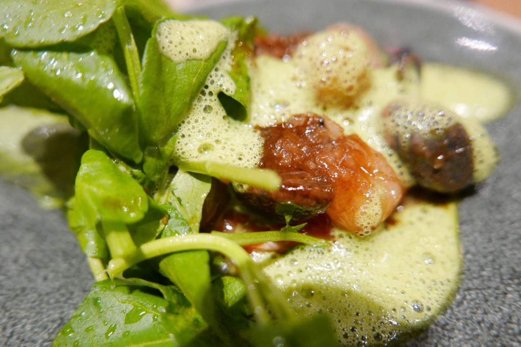 Escargots, oignons, cresson © GP