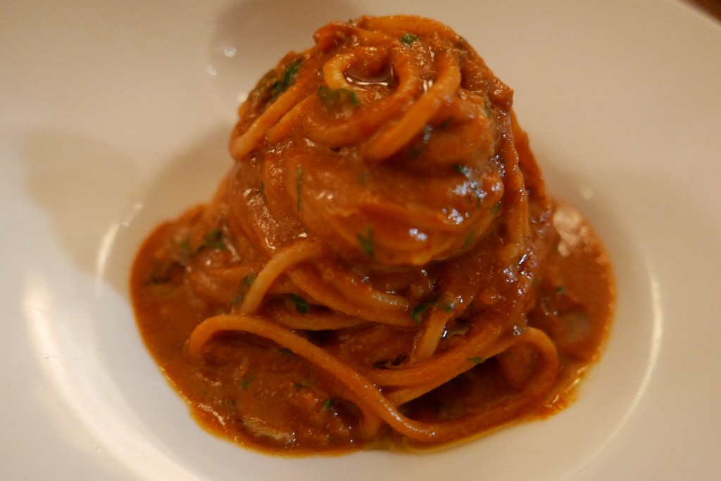 Spaghetti aux cigales de mer © GP