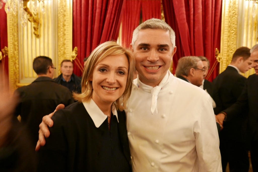 Brigitte et Benoît Violier, le 17 décembre 2015 au Quai d'Orsay © GP