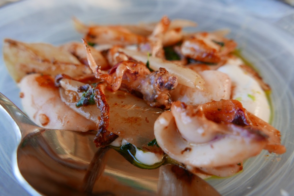 Calamars et labné © GP